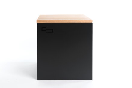 Sheet metal table ALL DOUBLE black